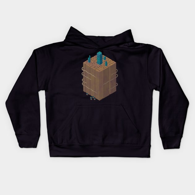 Within the Maze Kids Hoodie by againstbound